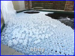1000 Euro-matic 50mm Tr. Blue Koi Carp Pond Swimming Pool Insulation Cover Balls