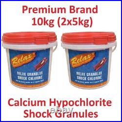 10kg Relax Chlorine Shock Granules for Pools, Spa & Hot Tubs. (2x5kg)