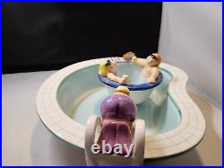 1995 Lotus Swimming Pool & Hot Tub Chip Take A Dip Serving Ceramic Chip Bowl