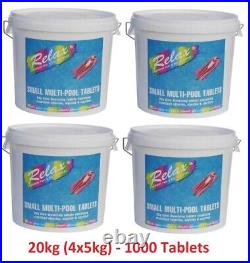 20kg RELAX 20g Multi-function Chlorine Tablets, Swimming Pools & Hot Tubs