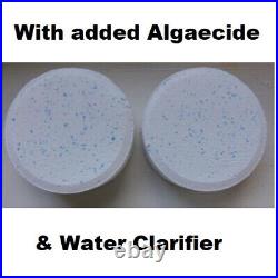 20kg Relax Multifunction Chlorine Tablets 200g + Algaecide & Clarifier 3 4x5kg