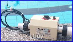 220V 3KW Electric Swimming Pool Heater Thermostat SPA Hot Tub Water Heating Tool