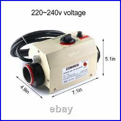 220V 3KW Swimming Pool SPA Hot Tub Water Heater Electric Thermostat Heating Pump
