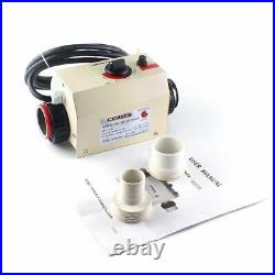 3KW 220V Swimming Pool & SPA Hot Tub Electric Water Heater Thermostat Hot UK