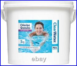 5kg Clearwater Chemical Chlorine Granules Swimming Pool Spa Hot Tub For Cleaning