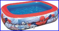Bestway Spiderman Swimming Pool Family Kids Paddling Pool Fun In Hot Summer