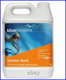 Chlorine Granular Shock Blue Horizons Hot Tub Spa 2 x 5kg (10kg)