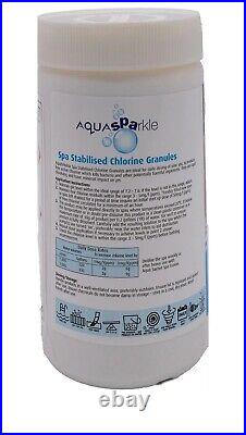 Chlorine Granules Aquasparkle Hot Tub Swimming Pool Spa 1kg