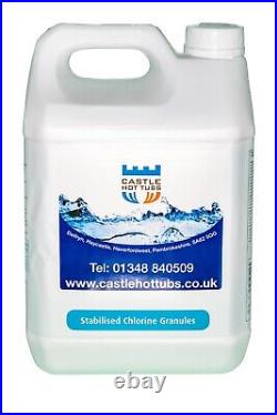 Chlorine Granules Bulk for Hot Tubs Swimming Pools Castlehottubs 4 x 5kg (20kg)