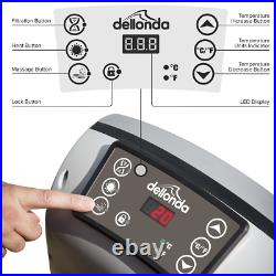 Dellonda Inflatable Hot Tub Spa 4-6 Person With Smart Pump Wood Effect DL89