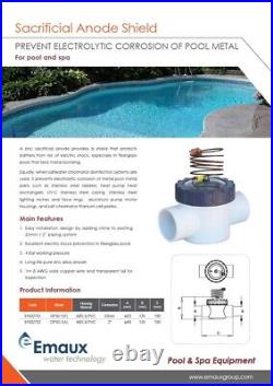 Emaux Swimming Pool Sacrificial Anode Sheild For All Pool Types Inc Salt Water