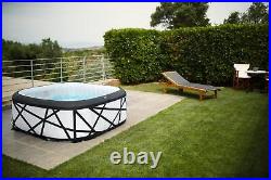 MSPA Hot Tub Soho Spa 6 Person Inflatable Bubble Garden Pool Square Bold Look