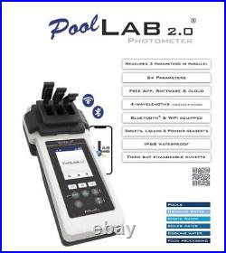 Pool Lab 2.0 Photometer Digital Water Tester Hot Tub Swimming Pools Tubs Testing