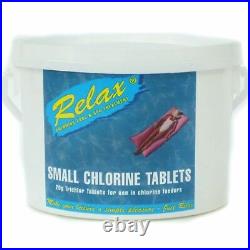 RELAX 5KG SMALL 20g CHLORINE TABLETS SWIMMING POOL CHEMICALS SPA HOT TUB
