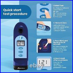 Safe Swim Meter Digital Testing for Pools Hot Tubs Free Chlorine, Alkalinity