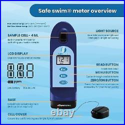 Safe Swim Meter Digital Testing for Pools & Hot Tubs Free Chlorine, Combined