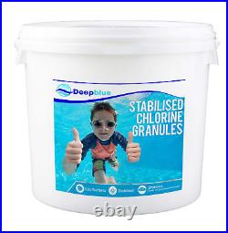 Stabilised Chlorine Granules 25kg Deep Blue Pro Rapid Dissolve Neutral PH H