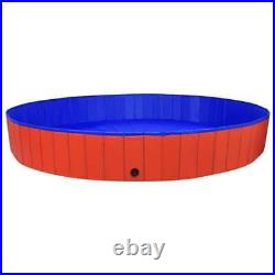 VidaXL Foldable Dog Swimming Pool Red 300x40 cm PVC UK HOT