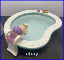 Vintage 1995 Lotus Swim Pool & Hot Tub Chip Take A Dip & Accessories 4 PC Set