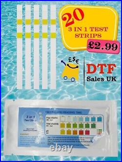 Wholesale 50 20 x 3 in 1 Test Strips Chlorine, Total Alkalinity & pH Hot Tub